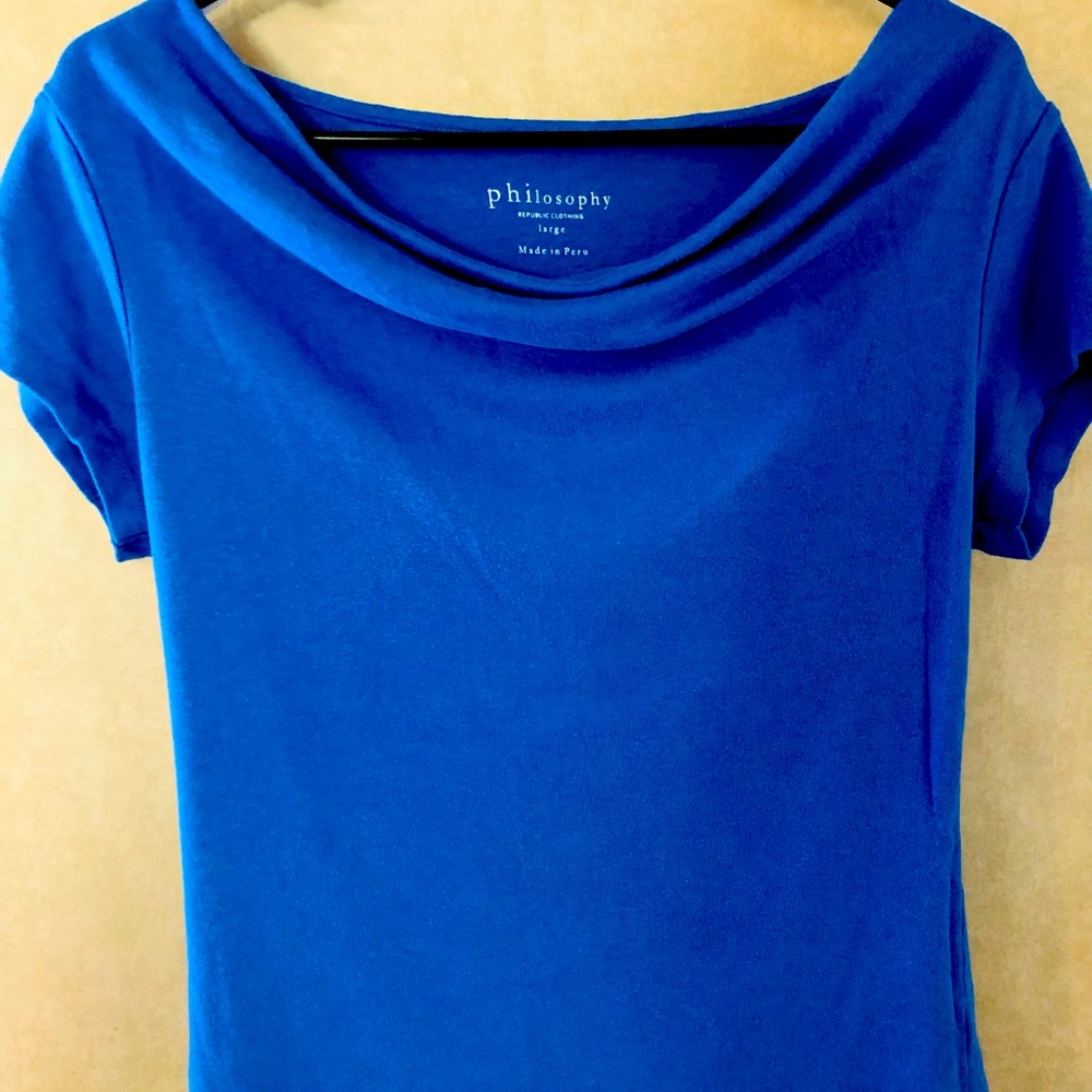 Blue scoop neck by Philosophy